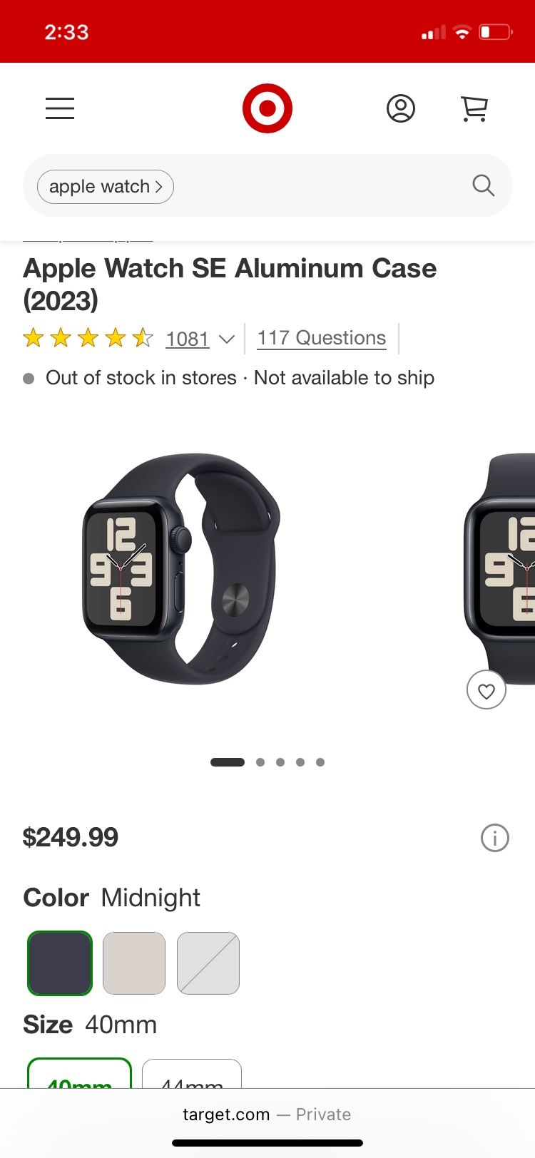 Apple Watch gen SE