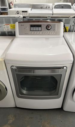 LG Front Load Dryer – Sensor Dry, Stainless Drum, White