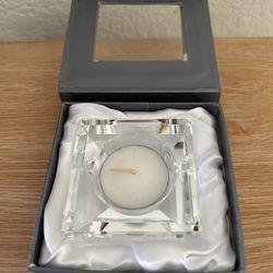 Oleg Cassini Design Crystal Votive (candleholder with candle)