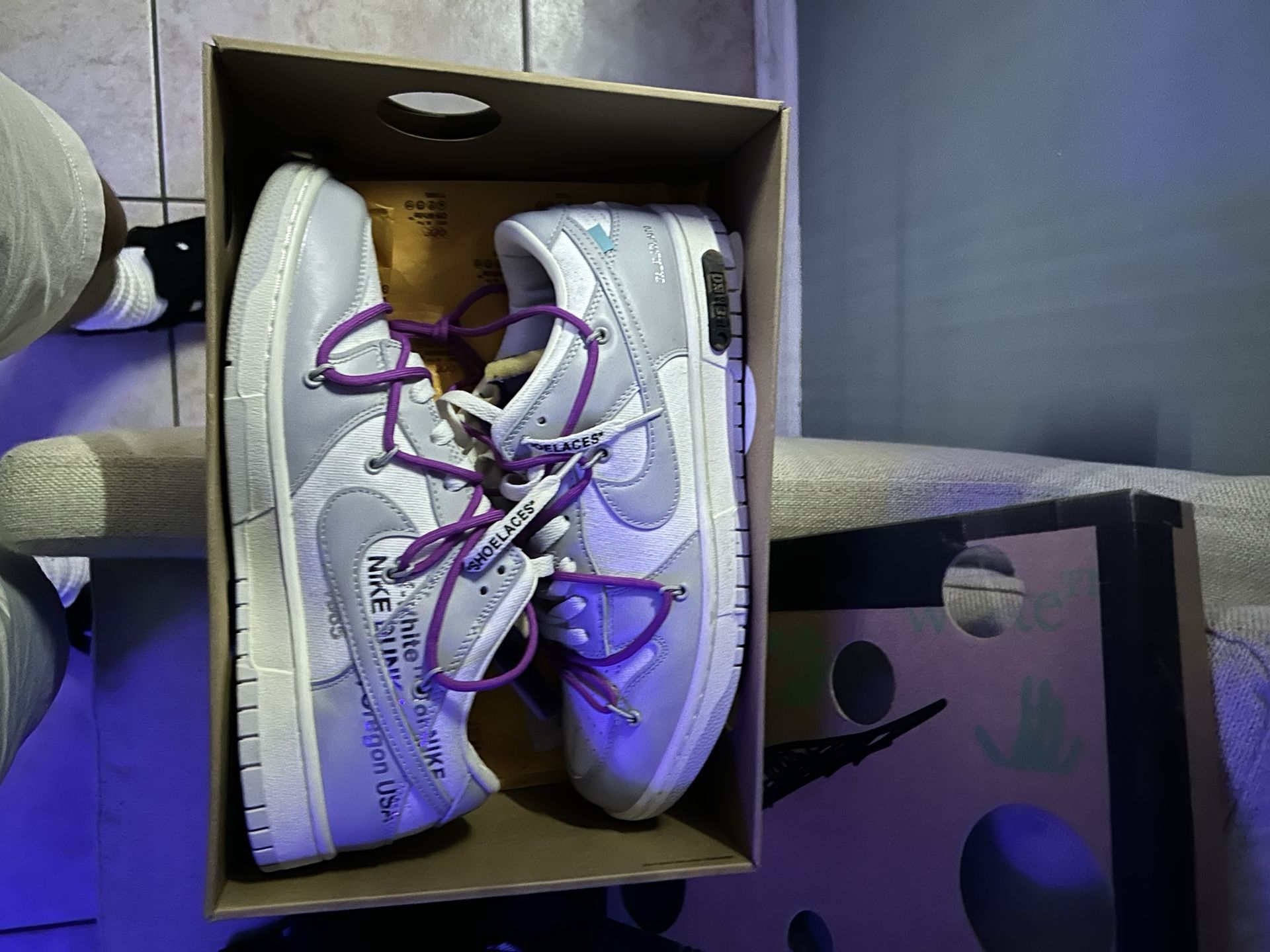 Off White x Dunk Low 'Lot 28 of 50' - Main Image