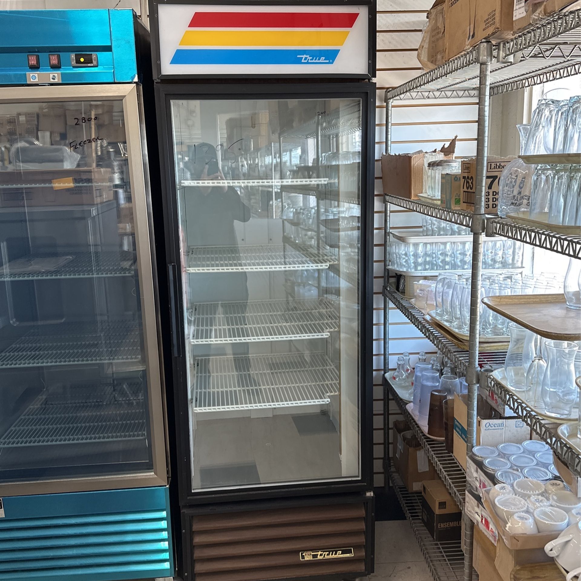 1 Door Commercial Glass Refrigerator