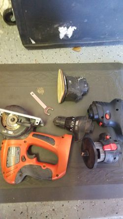 Black and Decker power tools.