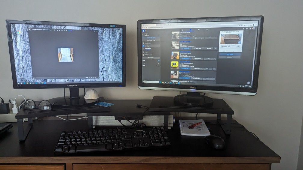 Dell PC + Dbl Monitor 