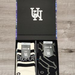2020 STANCE X BIG SLEEPS X URBAN NECESSITIES BOX SET SOCKS RARE SET 2 PAIRS