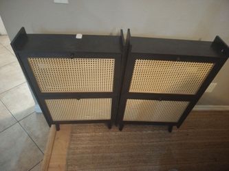 2 shoe organizers blk