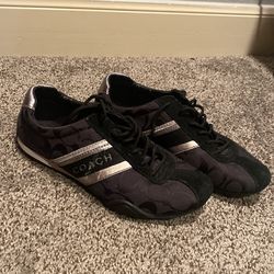 Black and Silver Women’s Coach Shoes