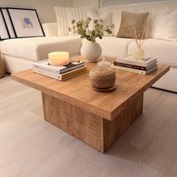 Mango Wood Coffee Table Design NEW In Box Cemter Table