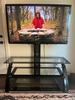 Emerson LED TV with Glass TV Stand