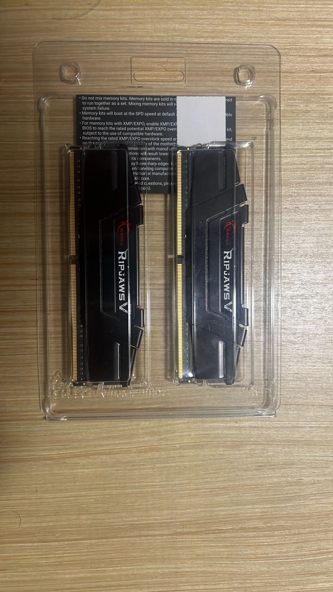 G.Skill RipJaws 32GB (2x16) DDR4 3600 mhz