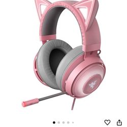 Razer Kraken Kitty RGB USB Gaming Headset: THX 7.1 Spatial Surround Sound - Chroma RGB Lighting - Retractable Active Noise Cancelling Mic - Lightweigh