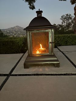 Japanese-Inspired Outdoor Fireplace