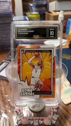 2024 Shai Gilgeous-Alexander Panini Donruss Bomb Squad card #12 slabbed and graded by GMA in a gem mint 10!