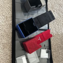 3 Magnetic Deck boxes For Mtg Yugioh Etc Trading Cards
