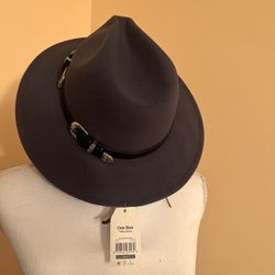 Time & Tru Slate Gray Hat