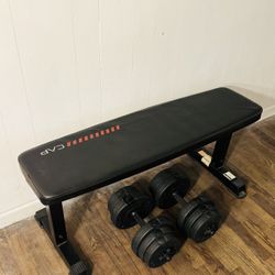 Adjustable Weights + Bench 