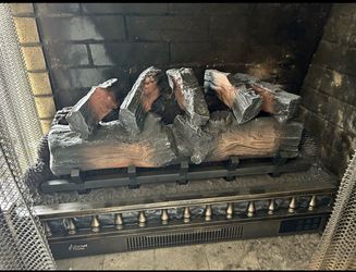 TURBRO Eternal Flame 26” Electric Fireplace Log Insert (READ DESCRIPTION)