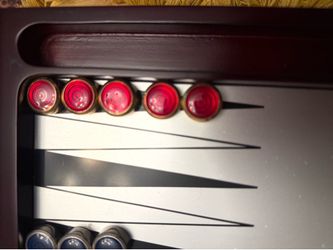 Backgammon Set with Red and Blue Checkers
