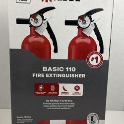 Kidde 2-Pack 1A:10B:C Fire Extinguisher 2.5 lb NEW