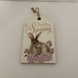 Easter Wooden Tag