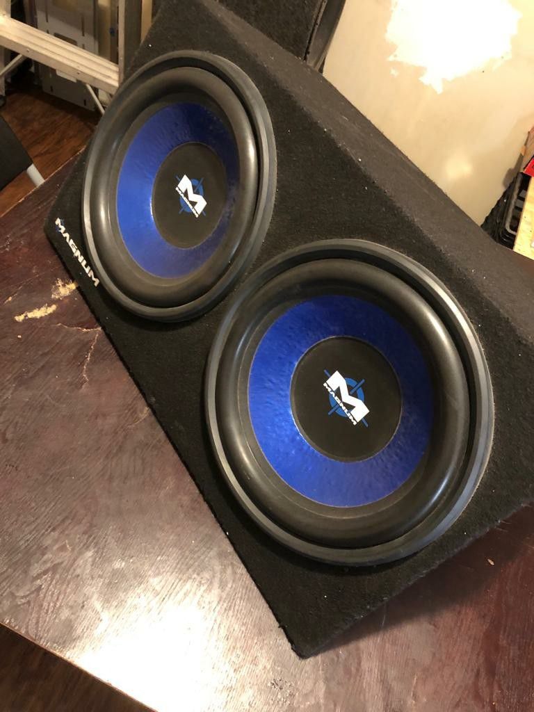 Two 12" Magnum Subwoofers