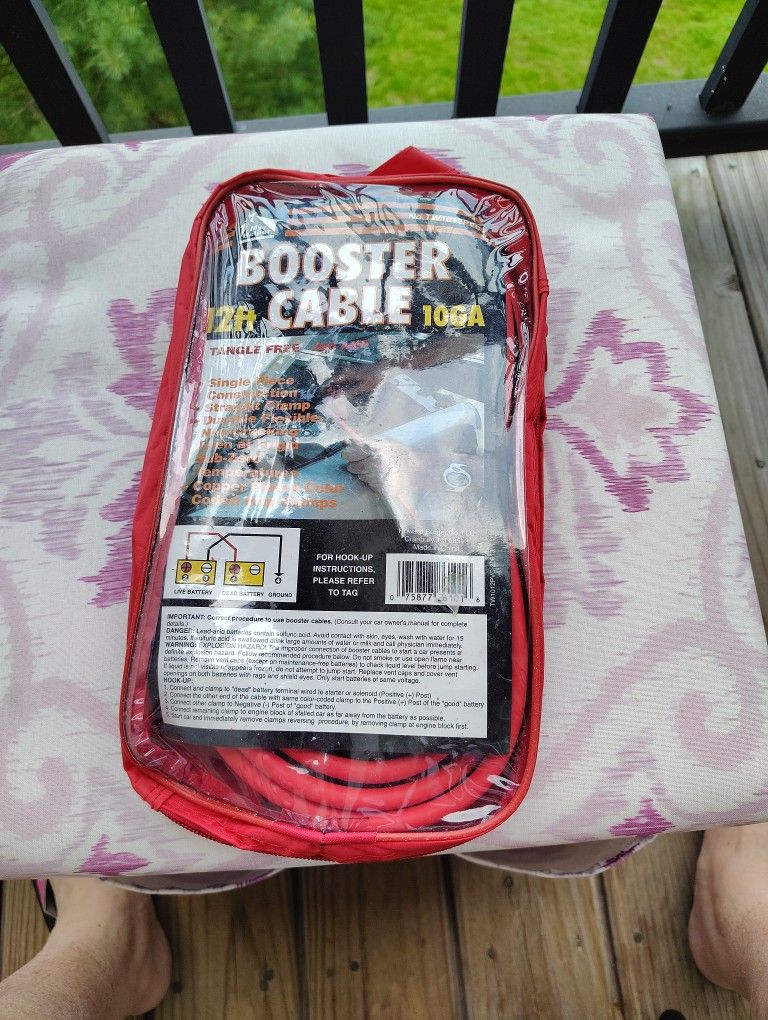 12 Ft Booster Cable New Never Used