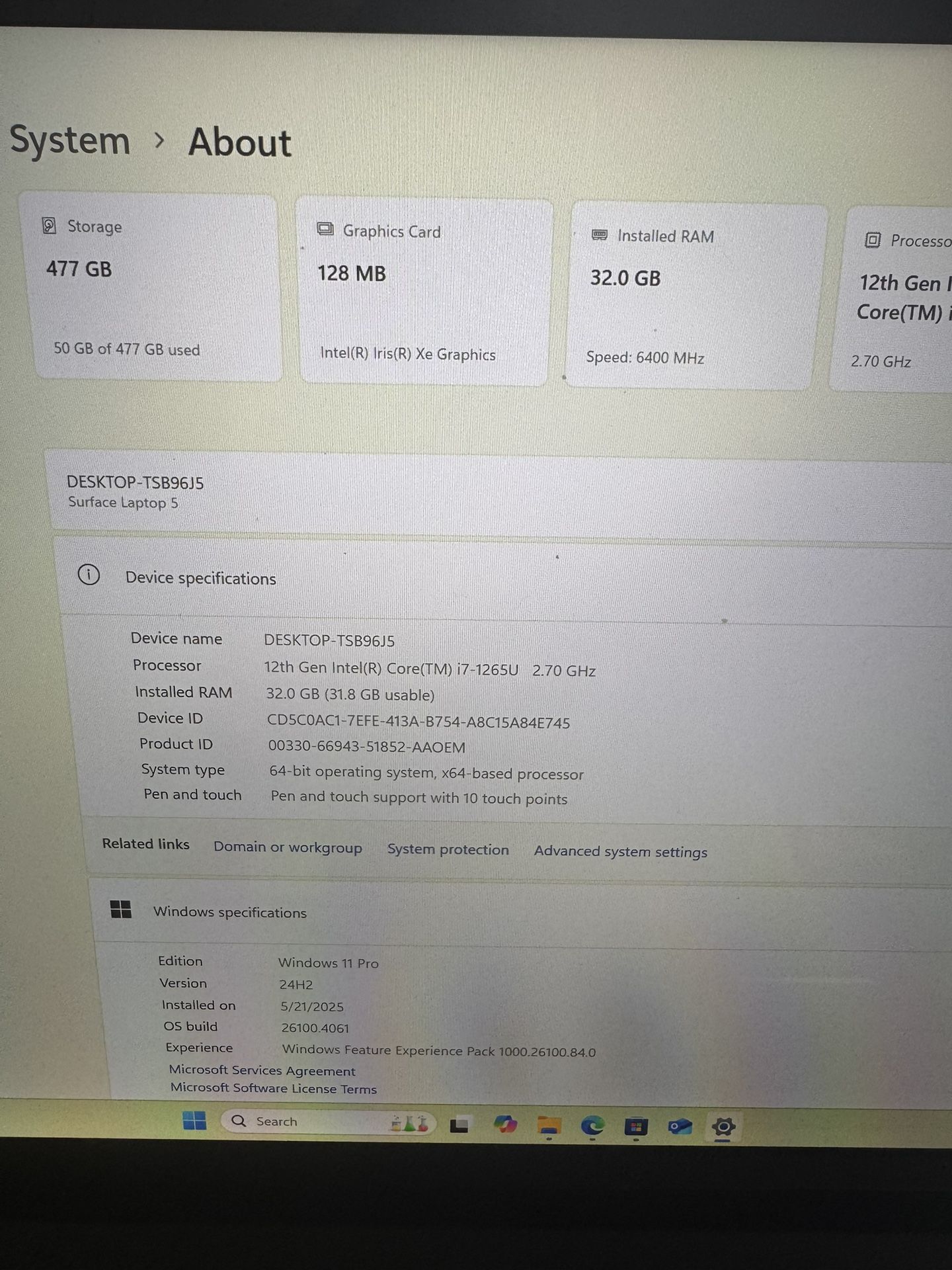 selling Surface Laptop 5 Touch Screen