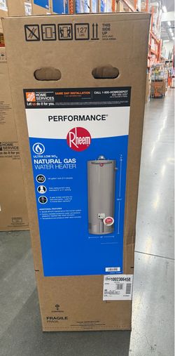 40 gallons Rheem water heater/Calentador de agua Rheem de 40 galones