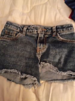 Women's Distressed Denim Cut-Off Shorts