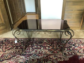 Iron & Glass Coffee Table
