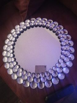 Rhinestone Studded Mirror 