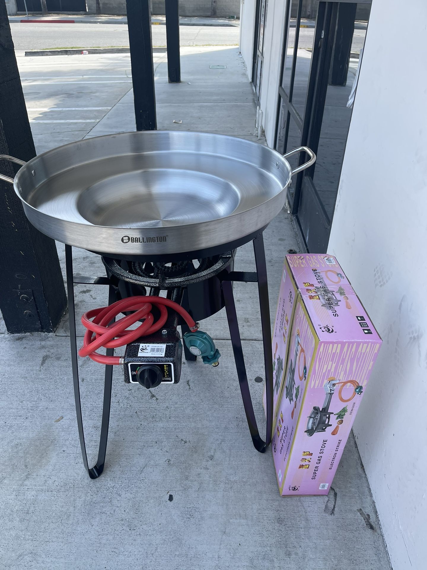 comal Para Freír De Hacer Inoxidable Para Enchiladas Tacos Dorados Etc. Con Base Y Quemador