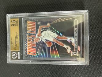 Victor Wembanyama 2023-24 Donruss Optic Express Lane Holo RC BGS 9.5