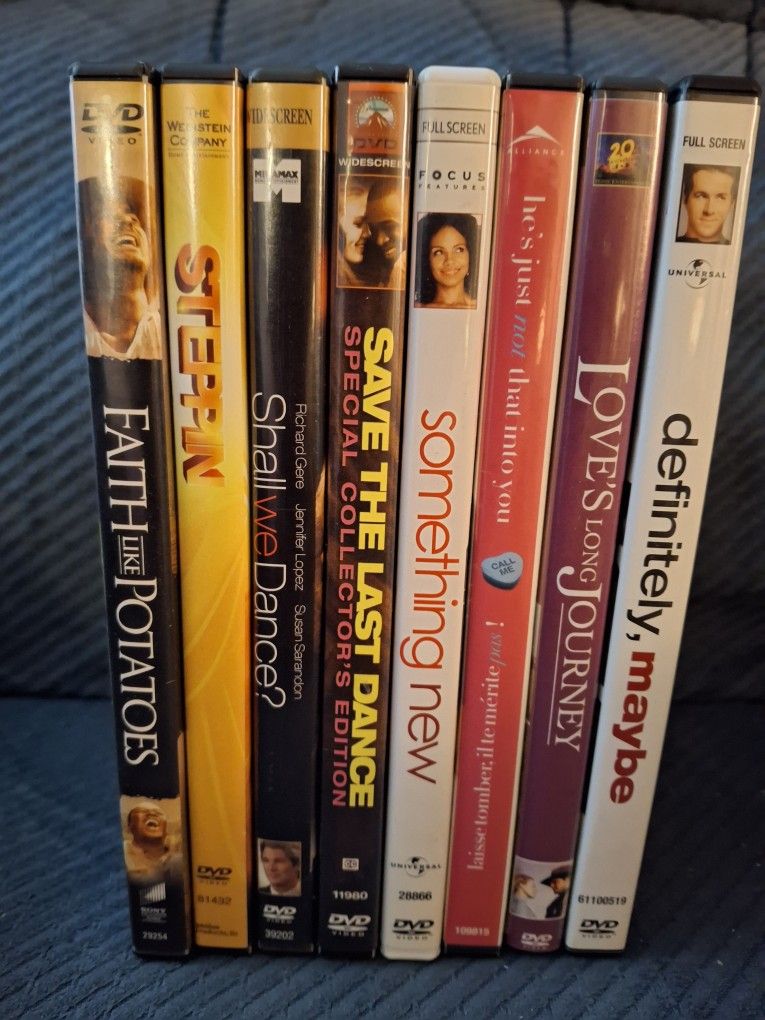 Lot Of 8 DVDs, Drama, Etc. $39.95, OBO.