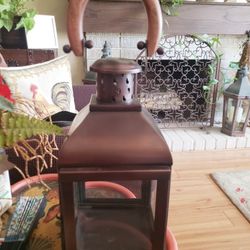 Pier 1 Imports Antique Bronze Metal Candle Lantern. Brand New. MSRP $69.99. 