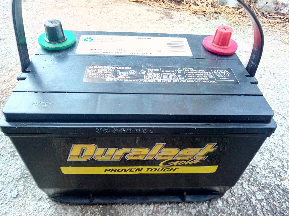 Duralast Gold group 34 car truck battery perfect condition