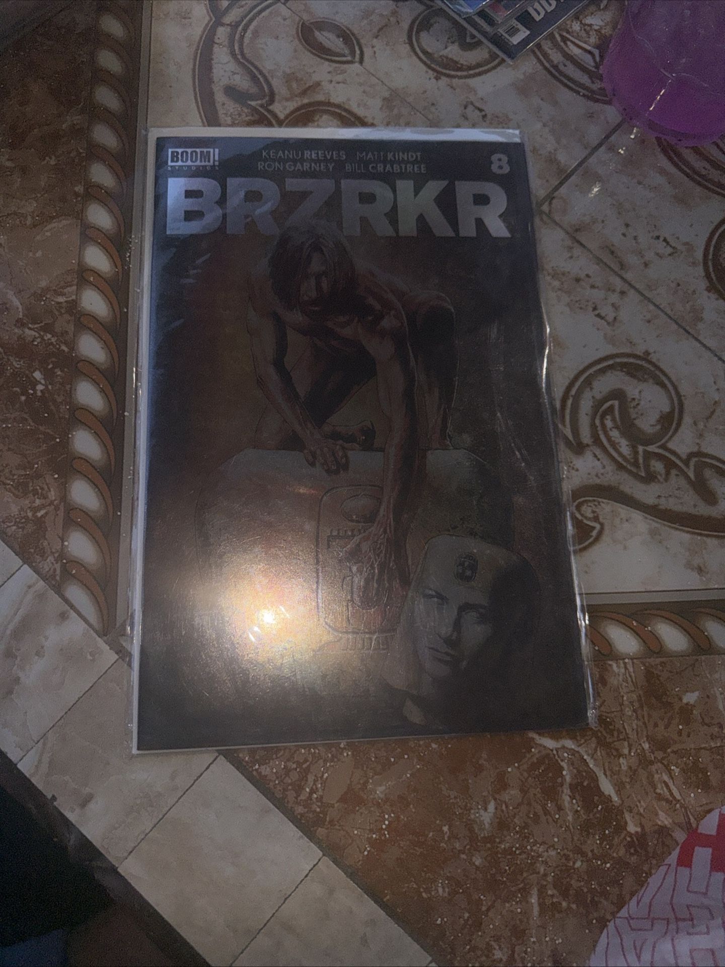 BRZRKR # 8 Cover D (Boom, 2022) 1st Print Campbell Foil Variant
