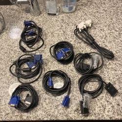 VGA Computer Monitor cords-8 count