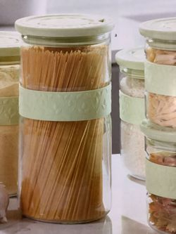 Recipiente de cristal 2.75 qt para alimentos secos princess house