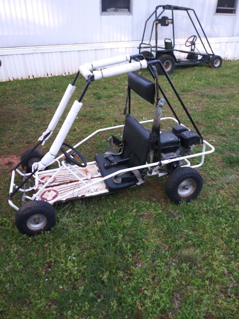 2 seater go kart with roll cage