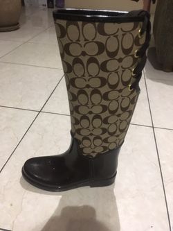 Coach Rain Boots size 7