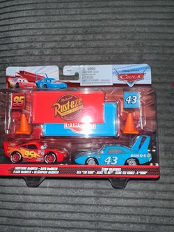 Disney Pixar Cars Lightning McQueen & Strip Weathers 2-Pack