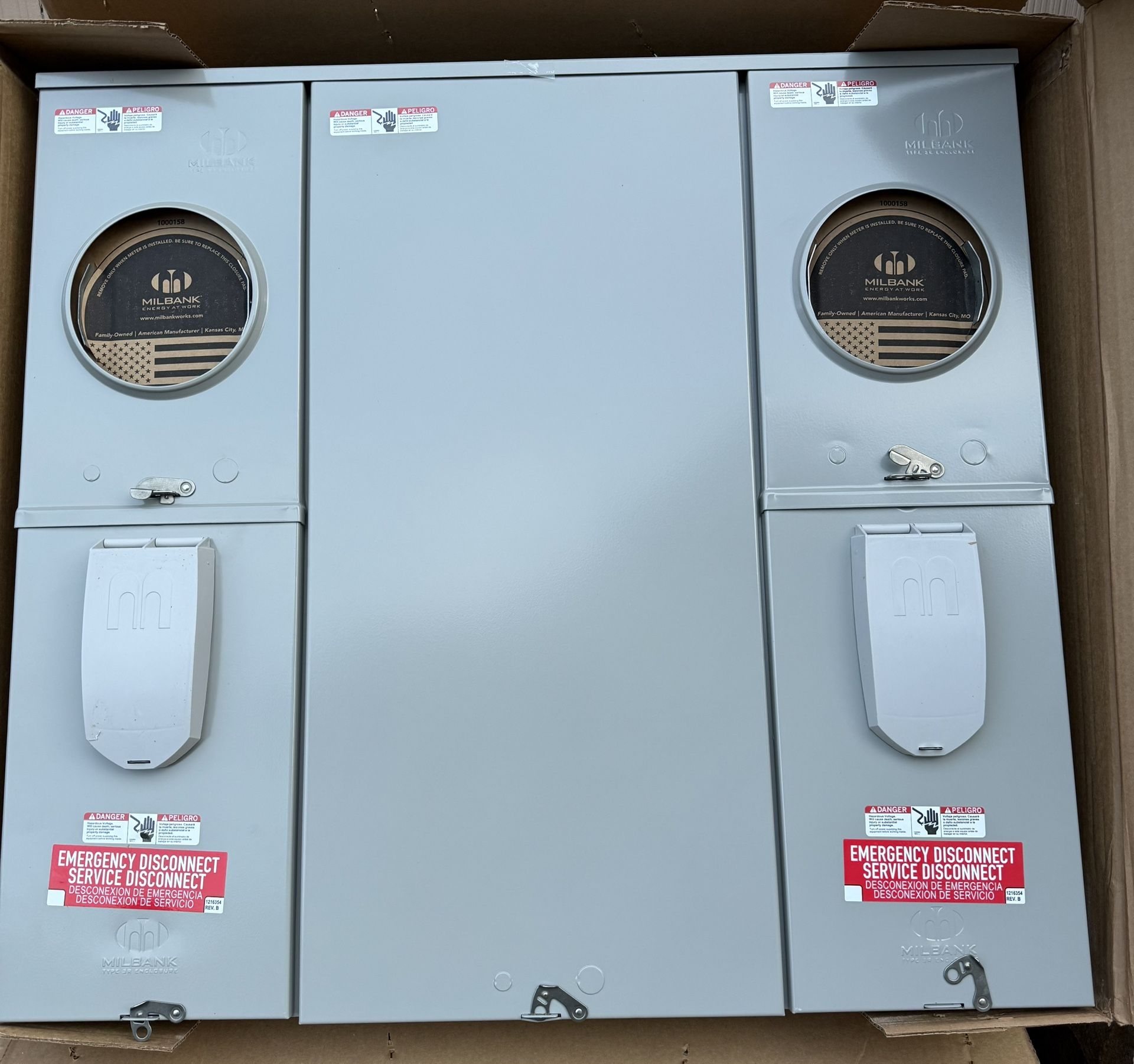 2 Socket 200 Amp Meter Main With Bypass