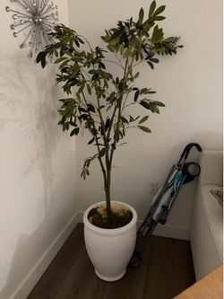 Large artificial olive plant