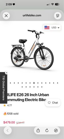 E bike only a month old. $100