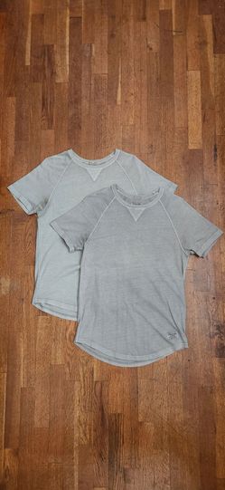Abercrombie & Fitch Men's Grey Sweatshirt Design V Stitch T-Shirts (Sizes: XS)