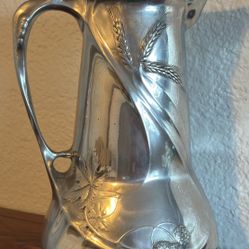 Kayserzinn Art Nouveau pewter beer jug 4540 designed by Hugo Leven