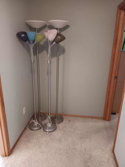 Free desk and lamps