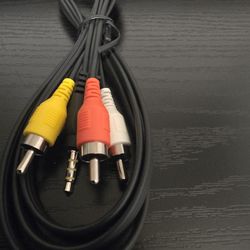 RCA CABLE - RED/WHITE/YELLOW TO 3.5MM
