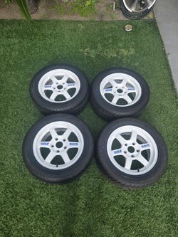 OG TE37 White Volks