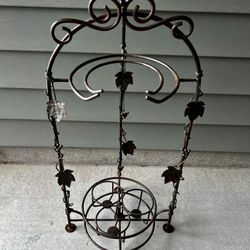 Unique Wine Bottle And Glass Stand